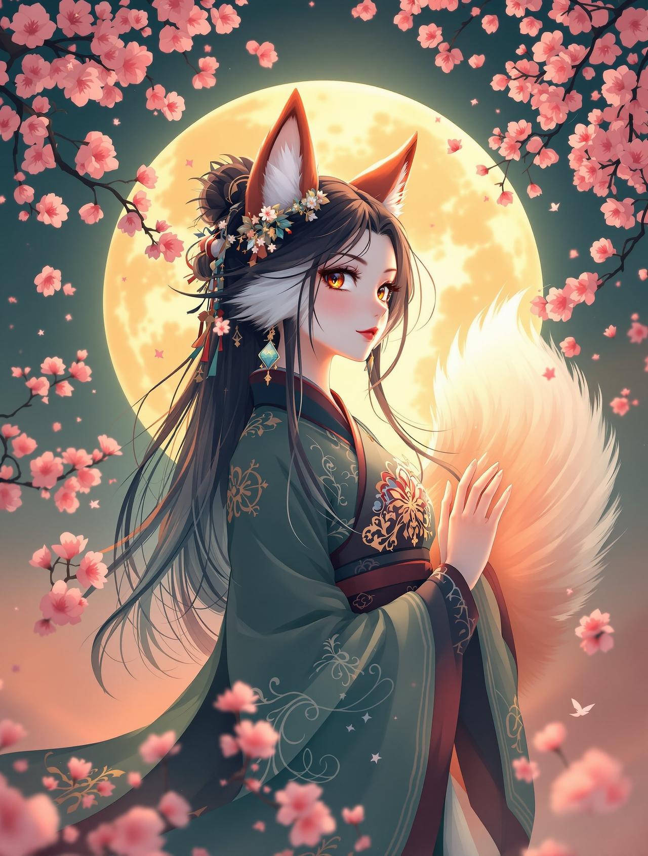 《伪装学渣》漫画下拉式作品《妖灵绘卷》封面