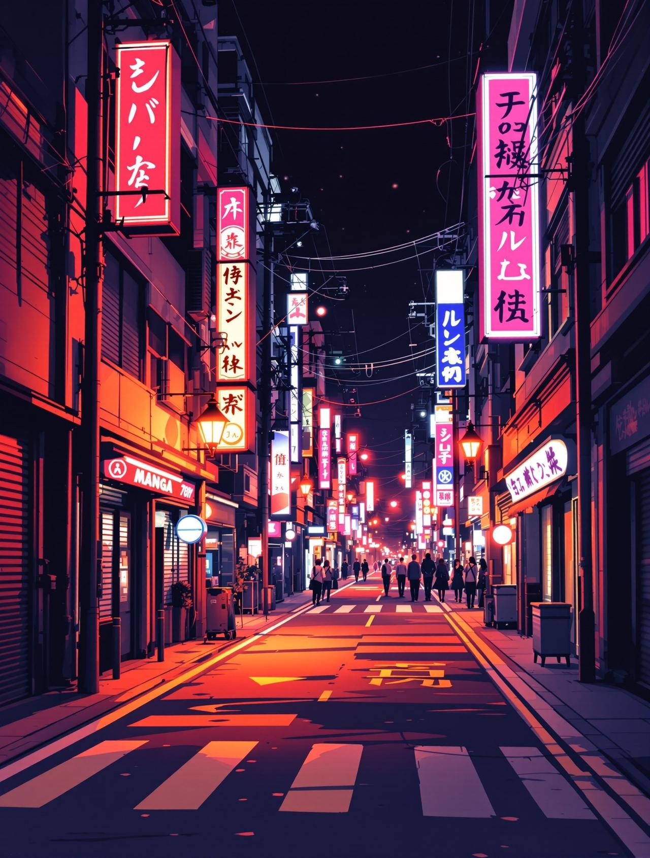 《伪装学渣》漫画下拉式作品《霓虹之下》封面
